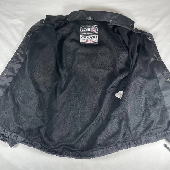 Vintage 90s Las Vegas Raiders NFL Windbreaker – Team NFL – Black Coach Jacket - Picture 3 of 15
